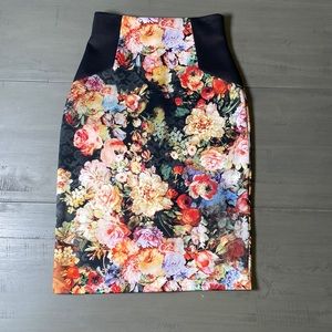 ECI Skirt | Size Small | Floral Print | High-Waisted
